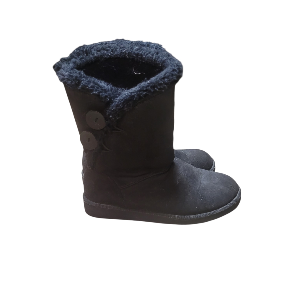 Women's Black Fur-Lined Boots